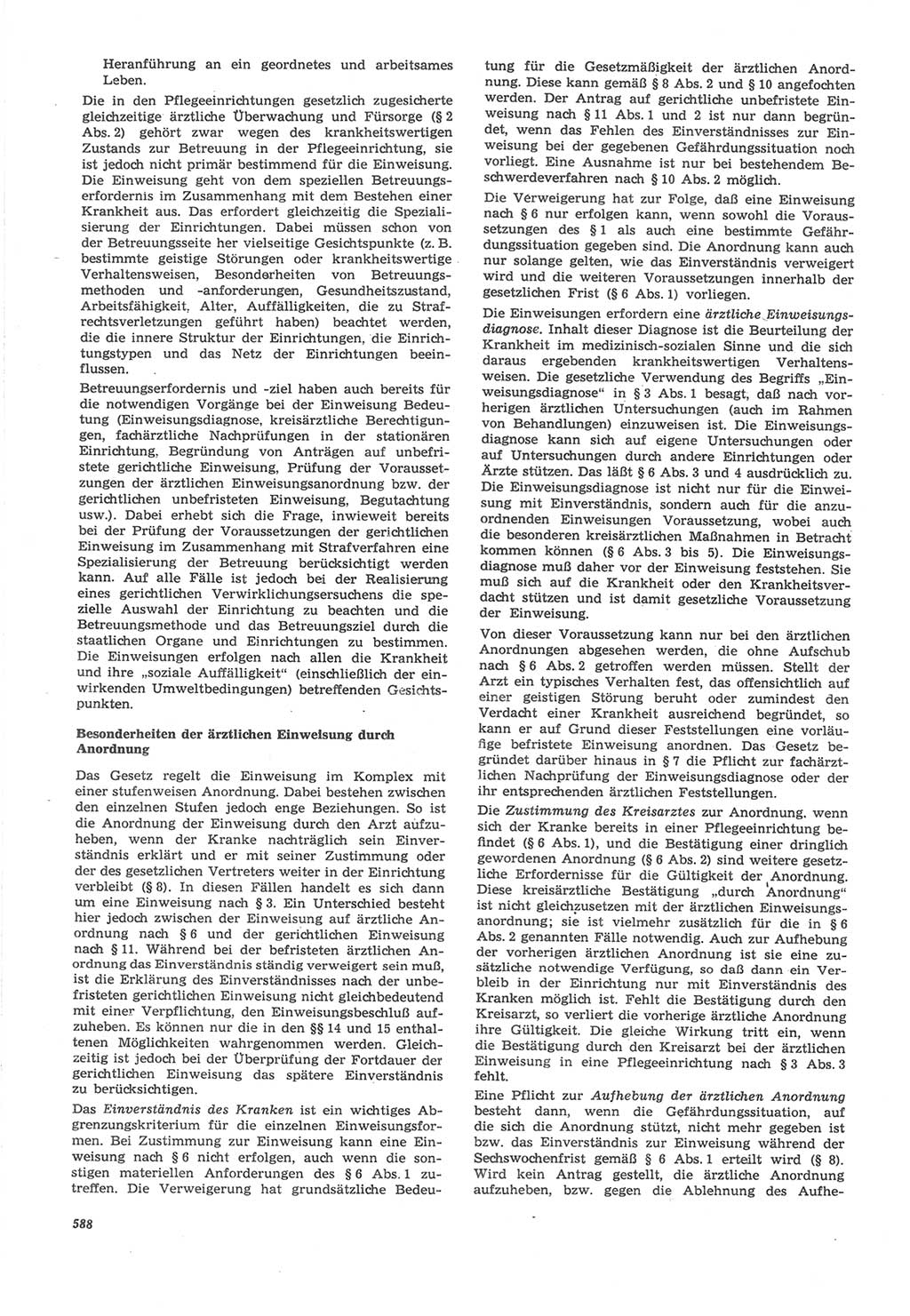 Neue Justiz (NJ), Zeitschrift für Recht und Rechtswissenschaft [Deutsche Demokratische Republik (DDR)], 22. Jahrgang 1968, Seite 588 (NJ DDR 1968, S. 588)