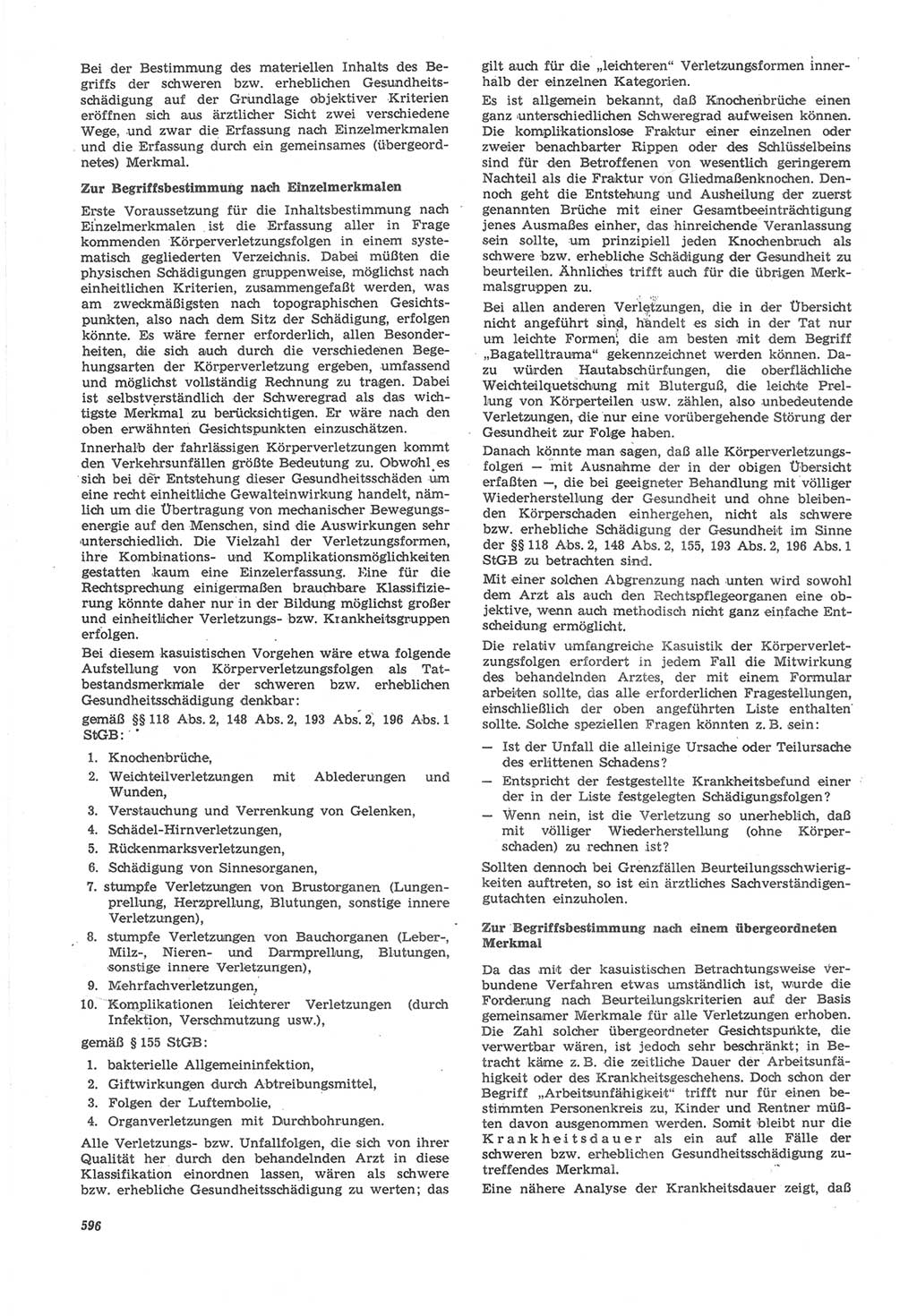 Neue Justiz (NJ), Zeitschrift für Recht und Rechtswissenschaft [Deutsche Demokratische Republik (DDR)], 22. Jahrgang 1968, Seite 596 (NJ DDR 1968, S. 596)