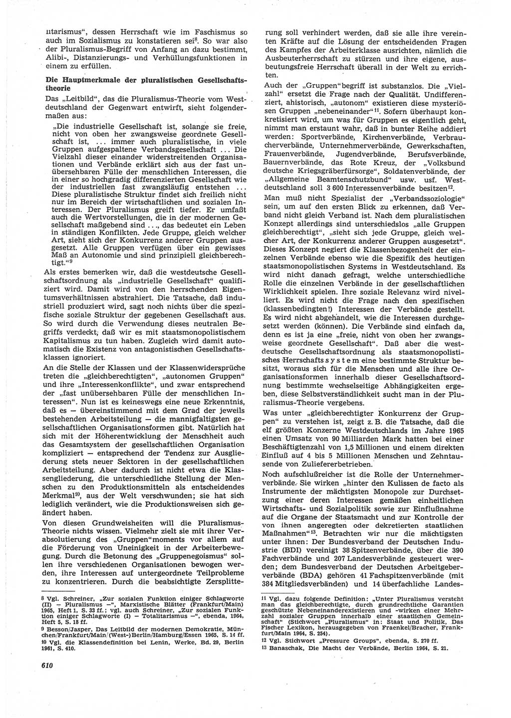 Neue Justiz (NJ), Zeitschrift für Recht und Rechtswissenschaft [Deutsche Demokratische Republik (DDR)], 22. Jahrgang 1968, Seite 610 (NJ DDR 1968, S. 610)