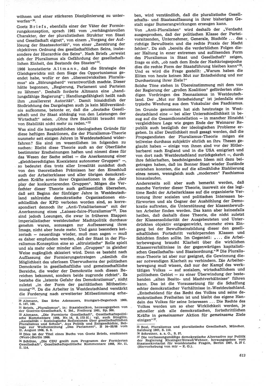 Neue Justiz (NJ), Zeitschrift für Recht und Rechtswissenschaft [Deutsche Demokratische Republik (DDR)], 22. Jahrgang 1968, Seite 613 (NJ DDR 1968, S. 613)