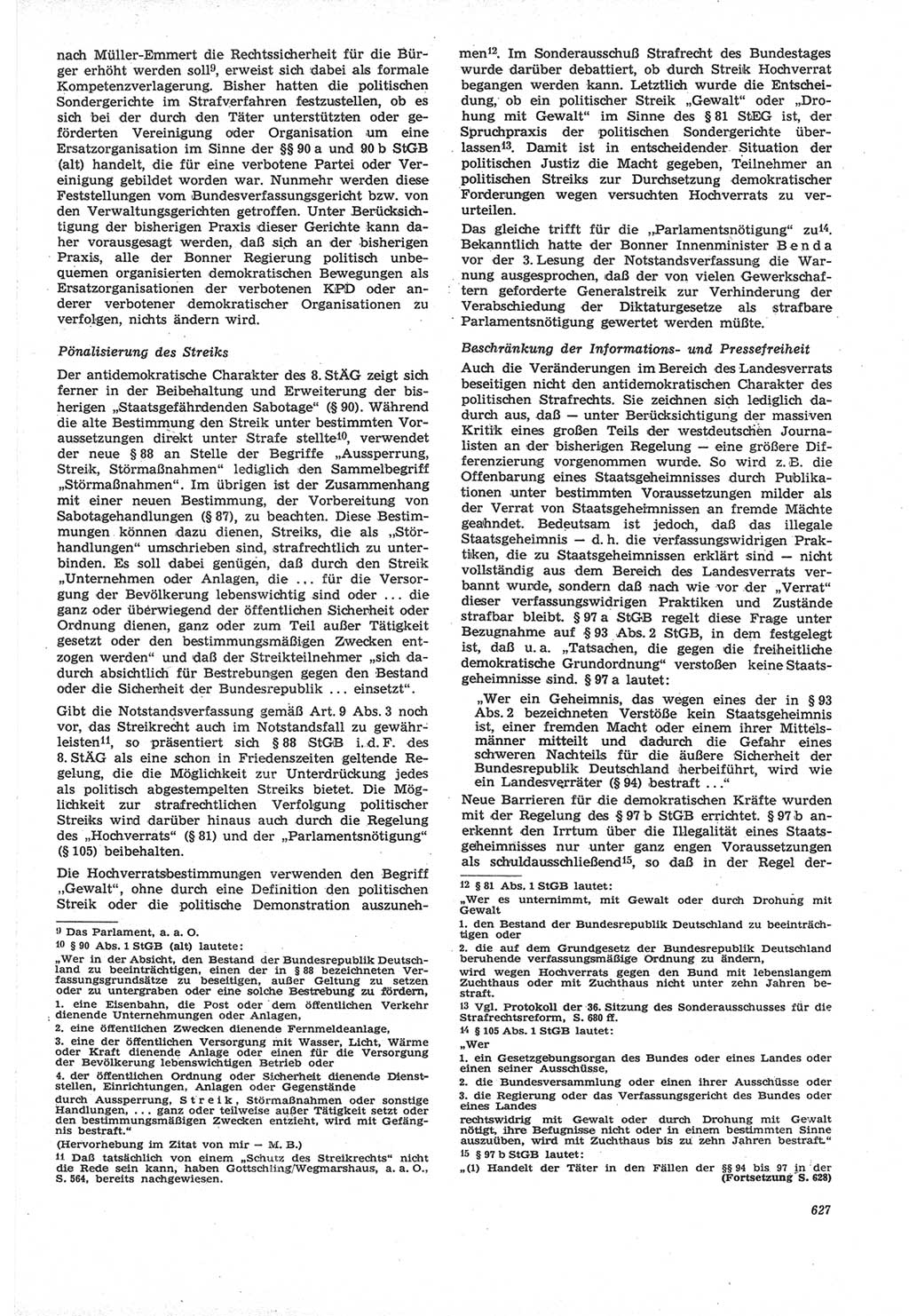 Neue Justiz (NJ), Zeitschrift für Recht und Rechtswissenschaft [Deutsche Demokratische Republik (DDR)], 22. Jahrgang 1968, Seite 627 (NJ DDR 1968, S. 627)