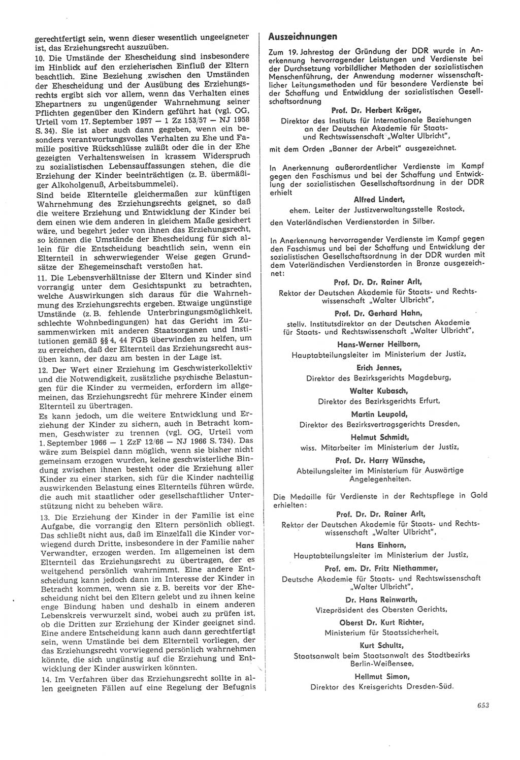 Neue Justiz (NJ), Zeitschrift für Recht und Rechtswissenschaft [Deutsche Demokratische Republik (DDR)], 22. Jahrgang 1968, Seite 653 (NJ DDR 1968, S. 653)