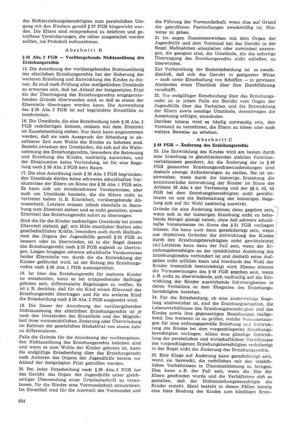 Neue Justiz (NJ), Zeitschrift für Recht und Rechtswissenschaft [Deutsche Demokratische Republik (DDR)], 22. Jahrgang 1968, Seite 654 (NJ DDR 1968, S. 654)