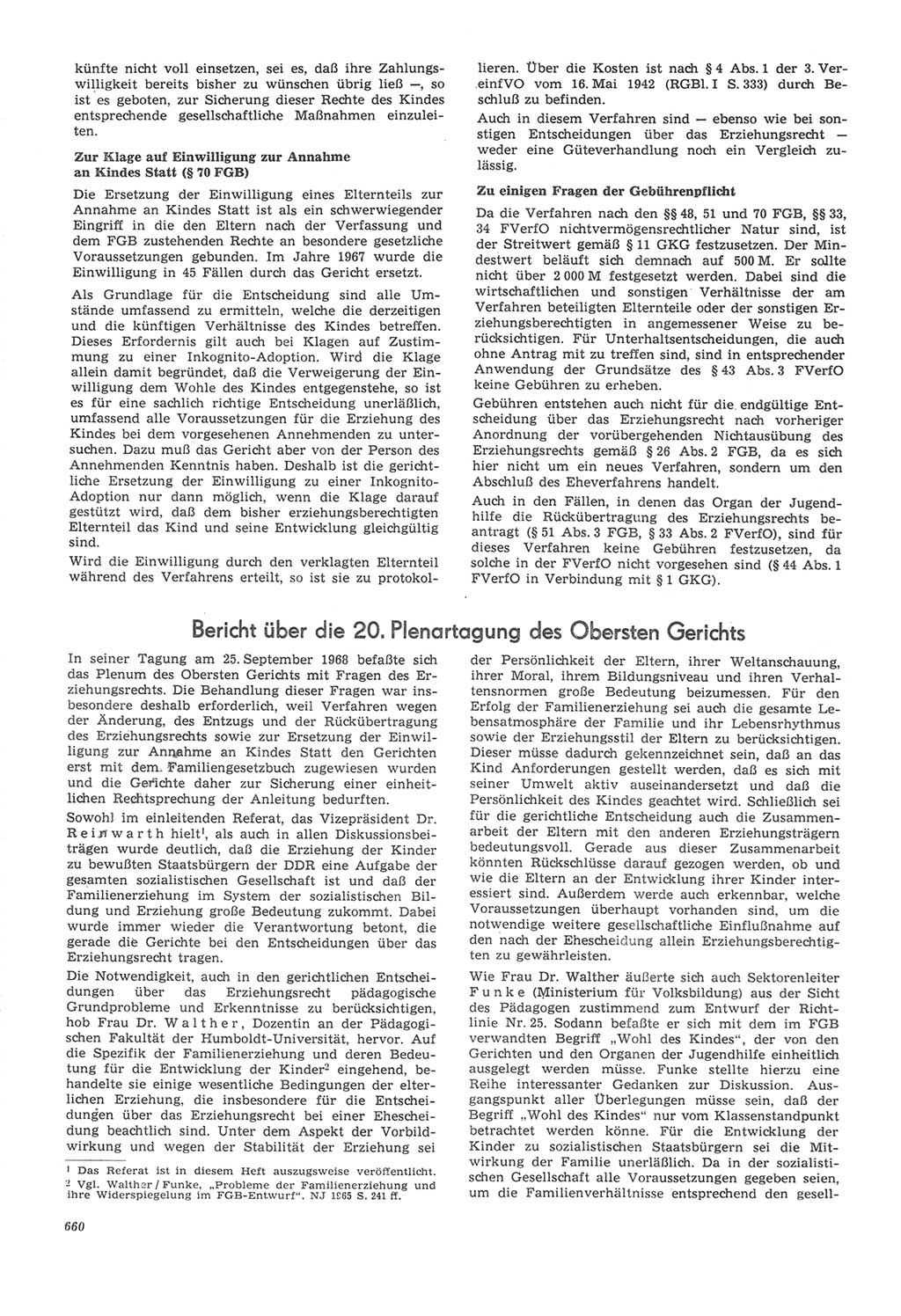 Neue Justiz (NJ), Zeitschrift für Recht und Rechtswissenschaft [Deutsche Demokratische Republik (DDR)], 22. Jahrgang 1968, Seite 660 (NJ DDR 1968, S. 660)