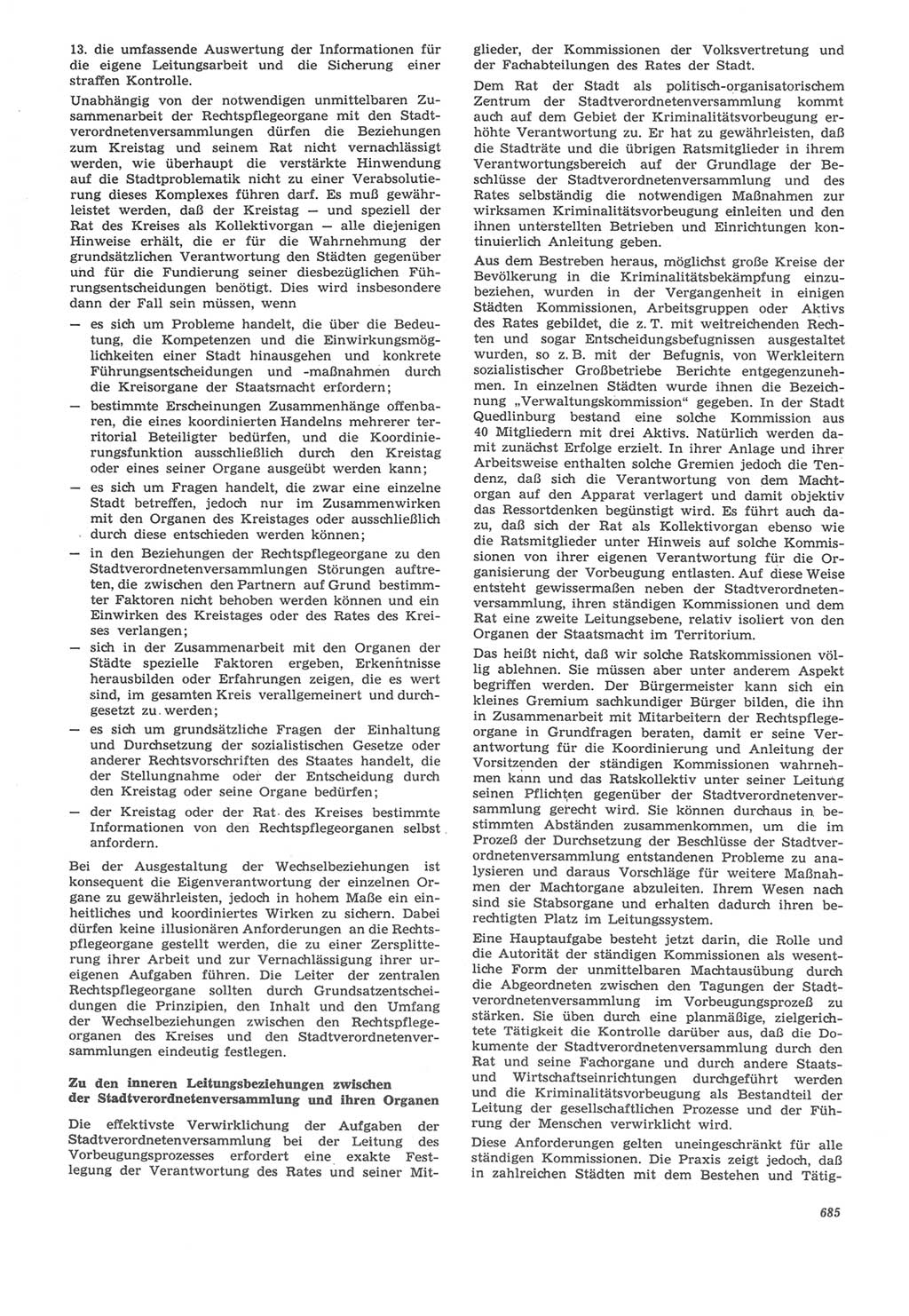 Neue Justiz (NJ), Zeitschrift für Recht und Rechtswissenschaft [Deutsche Demokratische Republik (DDR)], 22. Jahrgang 1968, Seite 685 (NJ DDR 1968, S. 685)