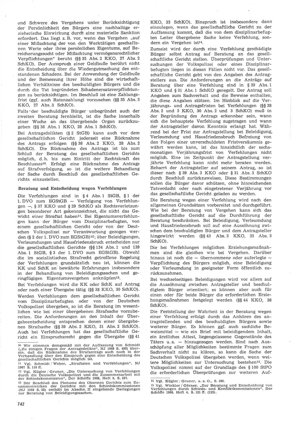 Neue Justiz (NJ), Zeitschrift für Recht und Rechtswissenschaft [Deutsche Demokratische Republik (DDR)], 22. Jahrgang 1968, Seite 742 (NJ DDR 1968, S. 742)