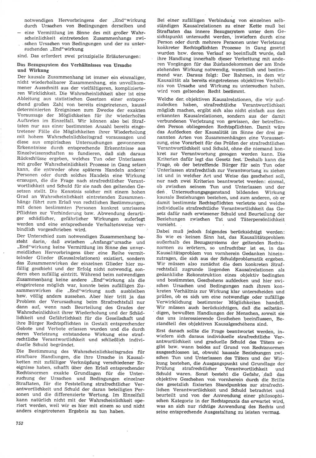 Neue Justiz (NJ), Zeitschrift für Recht und Rechtswissenschaft [Deutsche Demokratische Republik (DDR)], 22. Jahrgang 1968, Seite 752 (NJ DDR 1968, S. 752)