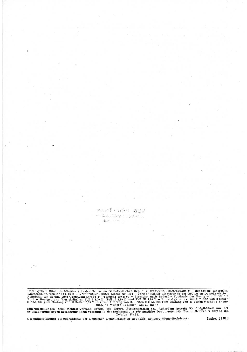 Gesetzblatt (GBl.) der Deutschen Demokratischen Republik (DDR) Teil Ⅰ 1969, Seite 40 (GBl. DDR Ⅰ 1969, S. 40)