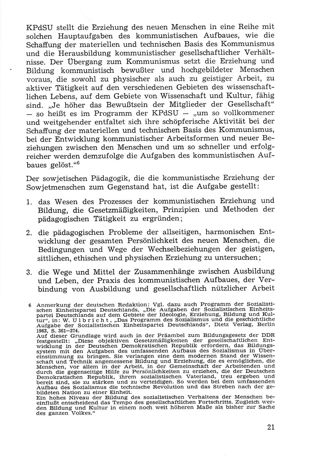 Lehrbuch der Strafvollzugspädagogik [Deutsche Demokratische Republik (DDR)] 1969, Seite 21 (Lb. SV-Pd. DDR 1969, S. 21)
