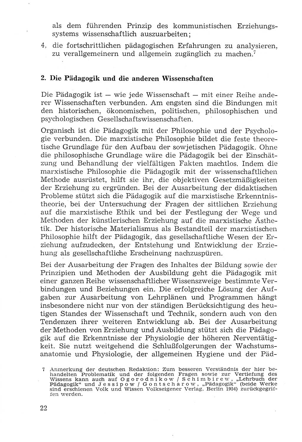 Lehrbuch der Strafvollzugspädagogik [Deutsche Demokratische Republik (DDR)] 1969, Seite 22 (Lb. SV-Pd. DDR 1969, S. 22)