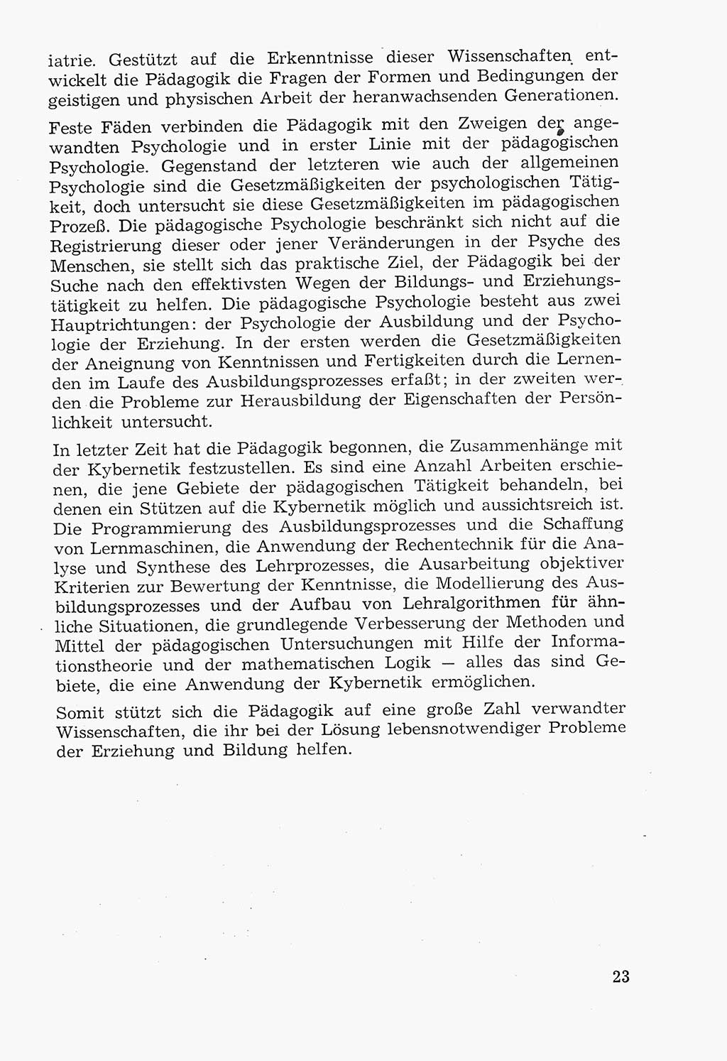 Lehrbuch der Strafvollzugspädagogik [Deutsche Demokratische Republik (DDR)] 1969, Seite 23 (Lb. SV-Pd. DDR 1969, S. 23)