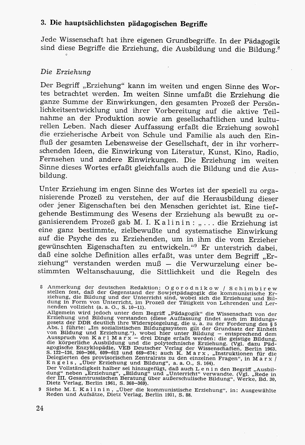 Lehrbuch der Strafvollzugspädagogik [Deutsche Demokratische Republik (DDR)] 1969, Seite 24 (Lb. SV-Pd. DDR 1969, S. 24)