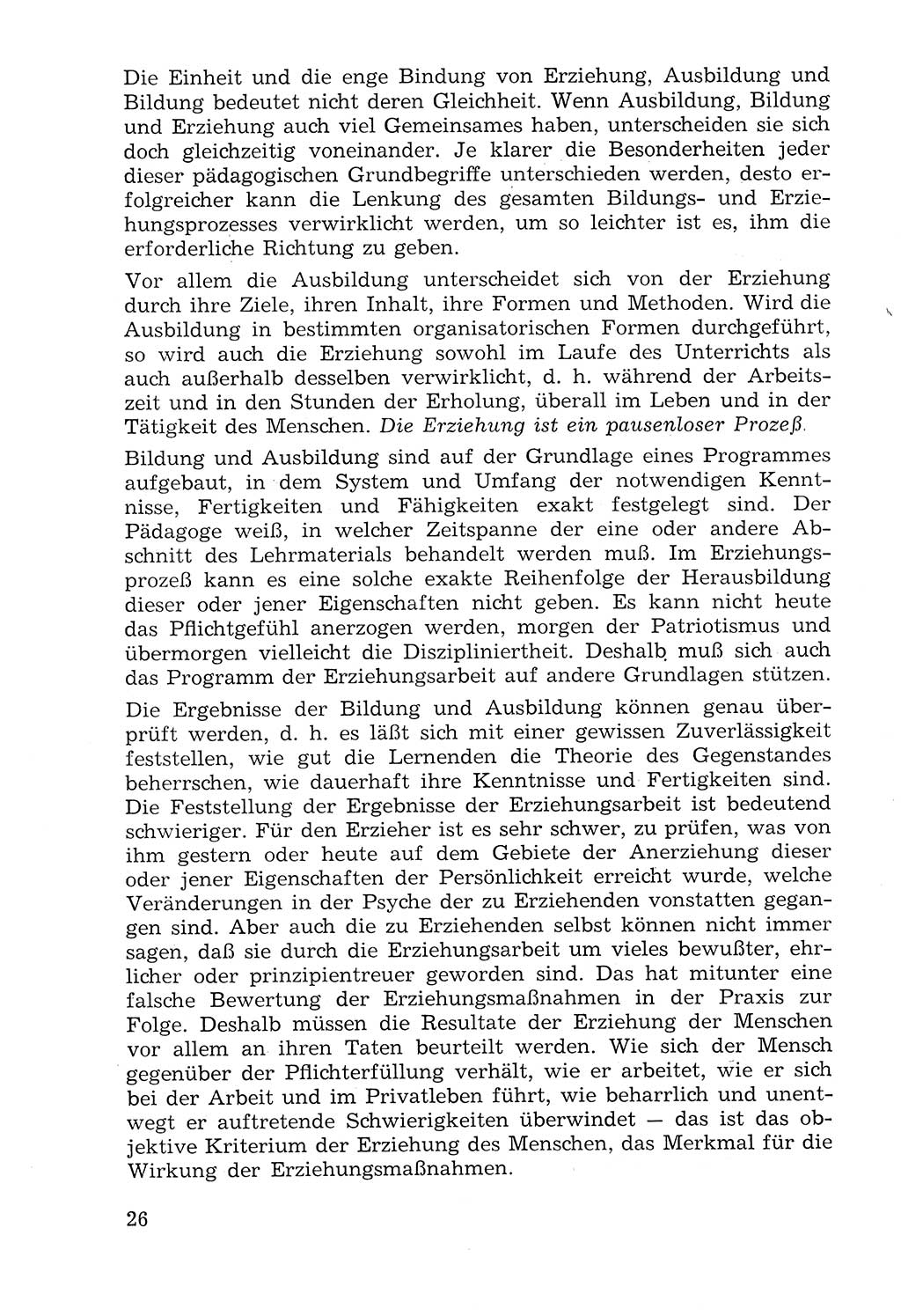 Lehrbuch der Strafvollzugspädagogik [Deutsche Demokratische Republik (DDR)] 1969, Seite 26 (Lb. SV-Pd. DDR 1969, S. 26)