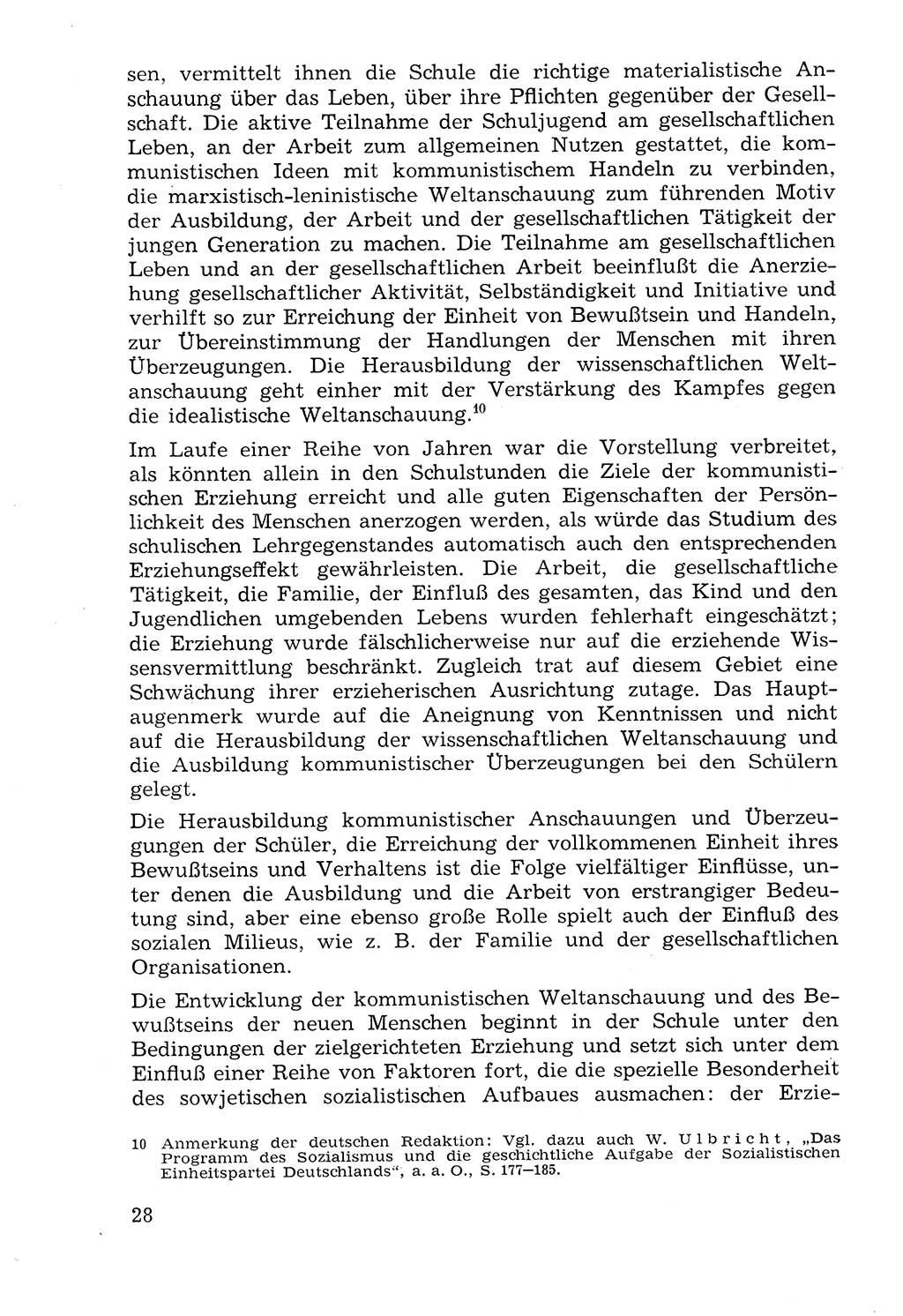 Lehrbuch der Strafvollzugspädagogik [Deutsche Demokratische Republik (DDR)] 1969, Seite 28 (Lb. SV-Pd. DDR 1969, S. 28)
