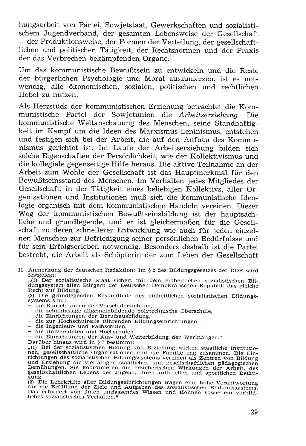 Lehrbuch der Strafvollzugspädagogik [Deutsche Demokratische Republik (DDR)] 1969, Seite 29 (Lb. SV-Pd. DDR 1969, S. 29)