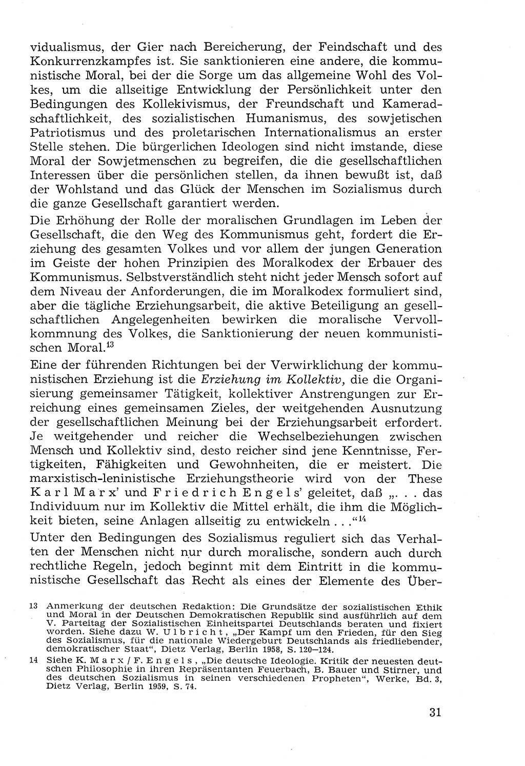 Lehrbuch der Strafvollzugspädagogik [Deutsche Demokratische Republik (DDR)] 1969, Seite 31 (Lb. SV-Pd. DDR 1969, S. 31)