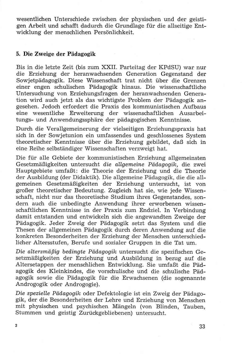 Lehrbuch der Strafvollzugspädagogik [Deutsche Demokratische Republik (DDR)] 1969, Seite 33 (Lb. SV-Pd. DDR 1969, S. 33)