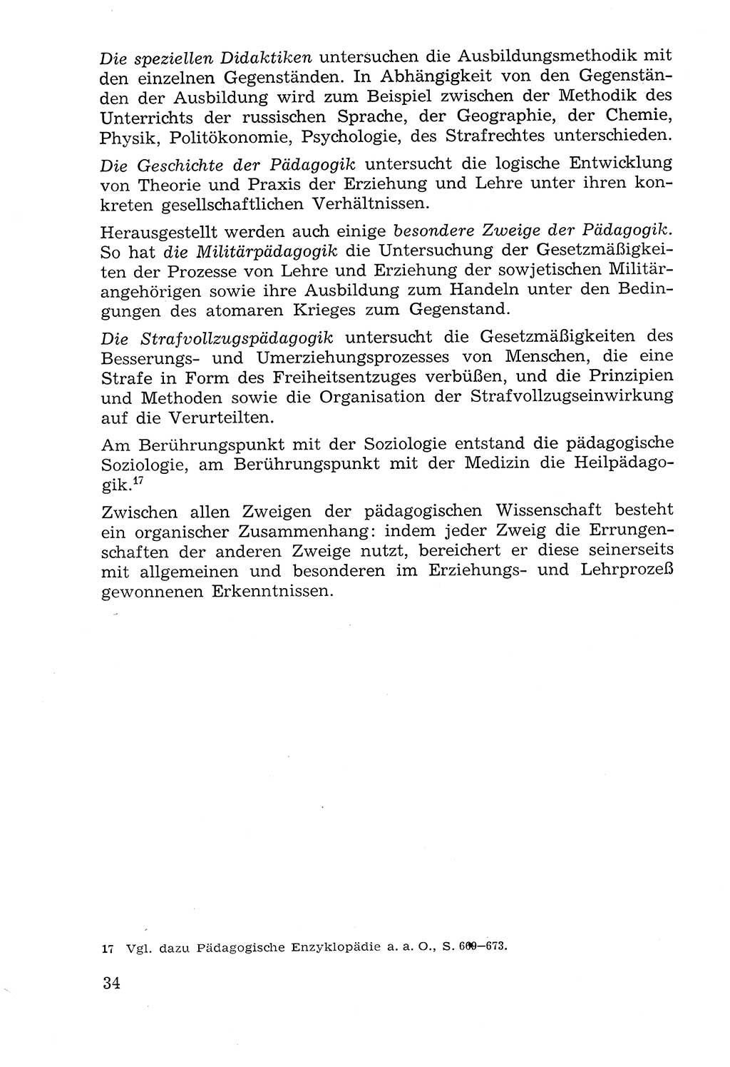 Lehrbuch der Strafvollzugspädagogik [Deutsche Demokratische Republik (DDR)] 1969, Seite 34 (Lb. SV-Pd. DDR 1969, S. 34)