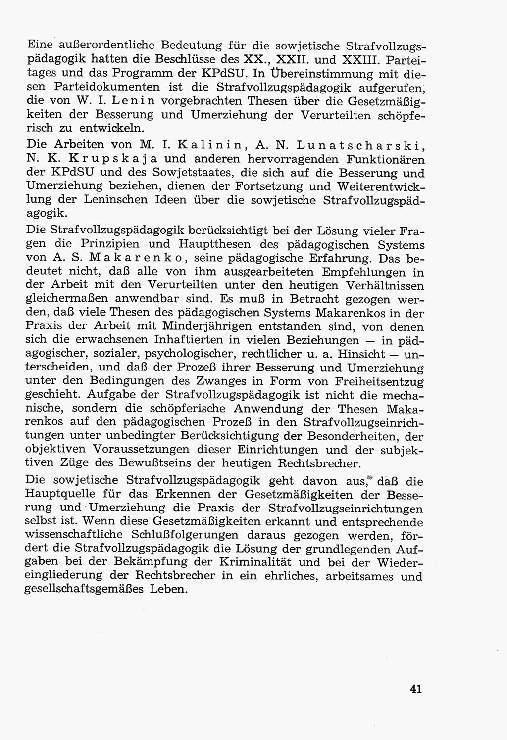 Lehrbuch der Strafvollzugspädagogik [Deutsche Demokratische Republik (DDR)] 1969, Seite 41 (Lb. SV-Pd. DDR 1969, S. 41)