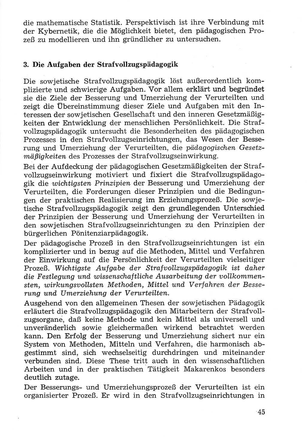 Lehrbuch der Strafvollzugspädagogik [Deutsche Demokratische Republik (DDR)] 1969, Seite 45 (Lb. SV-Pd. DDR 1969, S. 45)