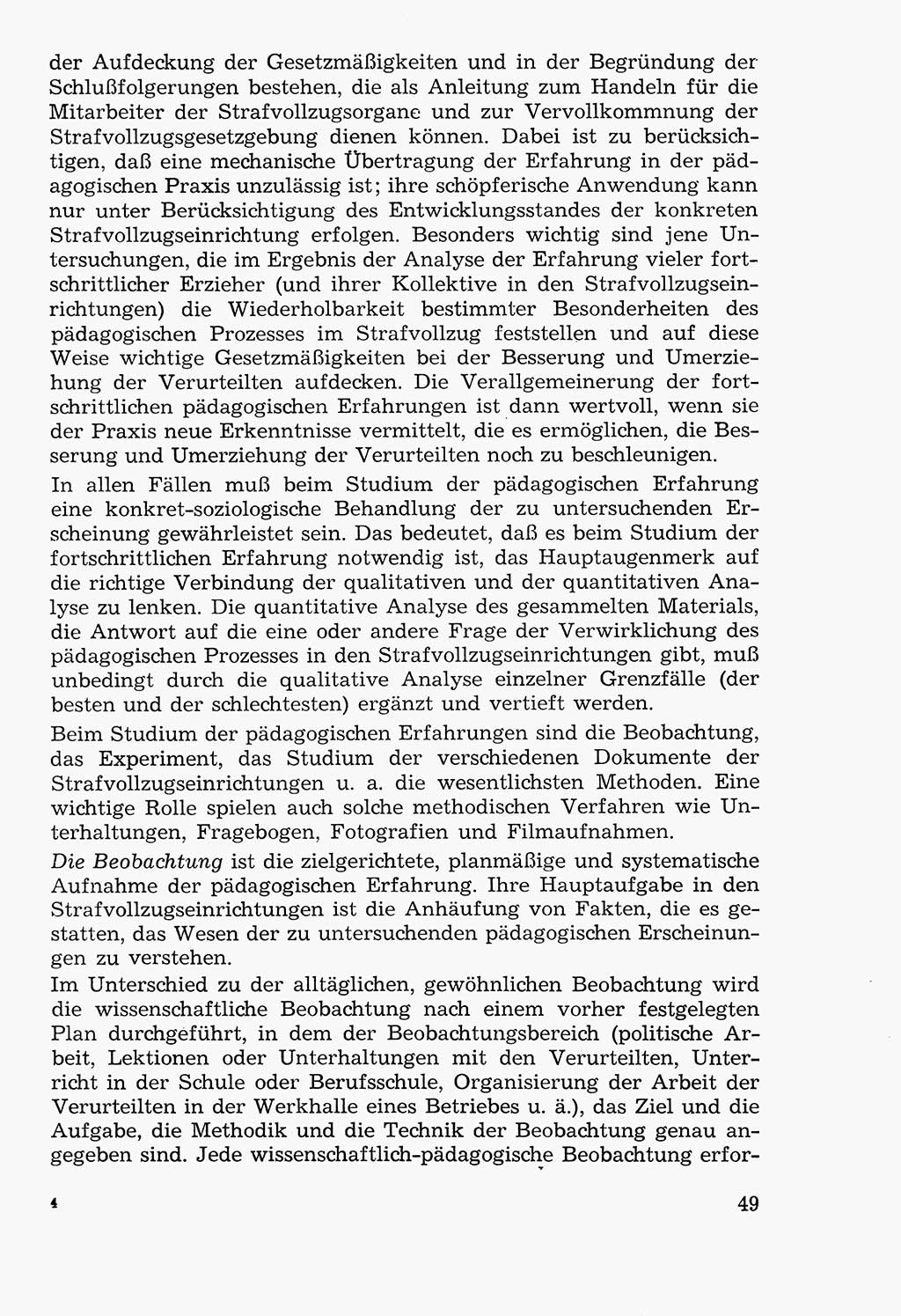 Lehrbuch der Strafvollzugspädagogik [Deutsche Demokratische Republik (DDR)] 1969, Seite 49 (Lb. SV-Pd. DDR 1969, S. 49)