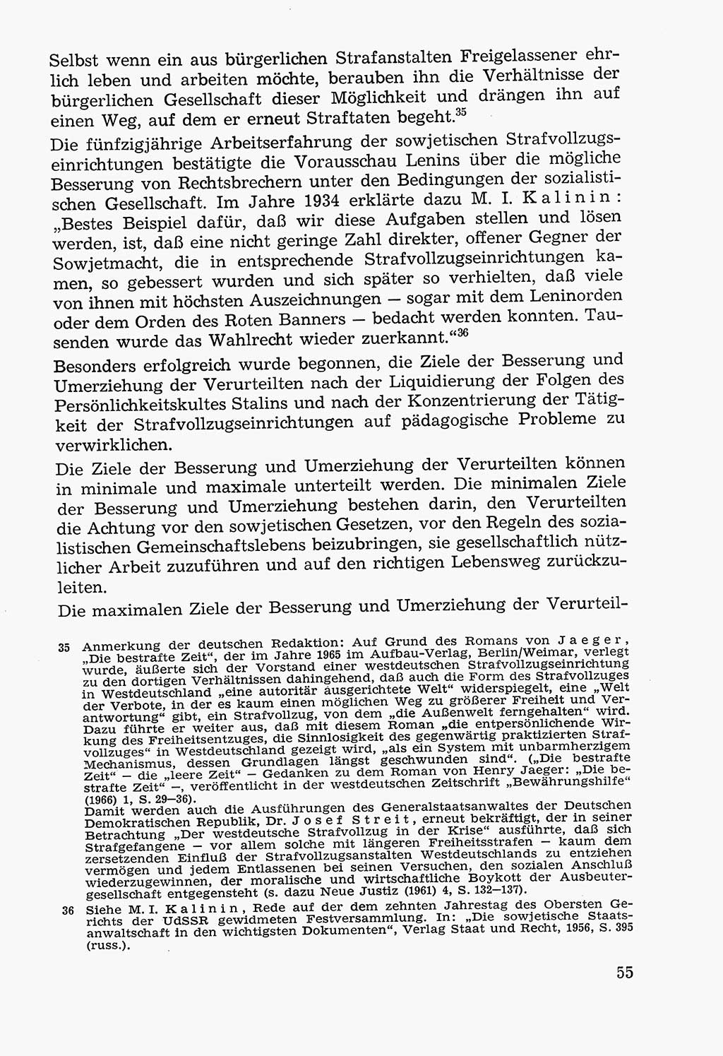 Lehrbuch der Strafvollzugspädagogik [Deutsche Demokratische Republik (DDR)] 1969, Seite 55 (Lb. SV-Pd. DDR 1969, S. 55)