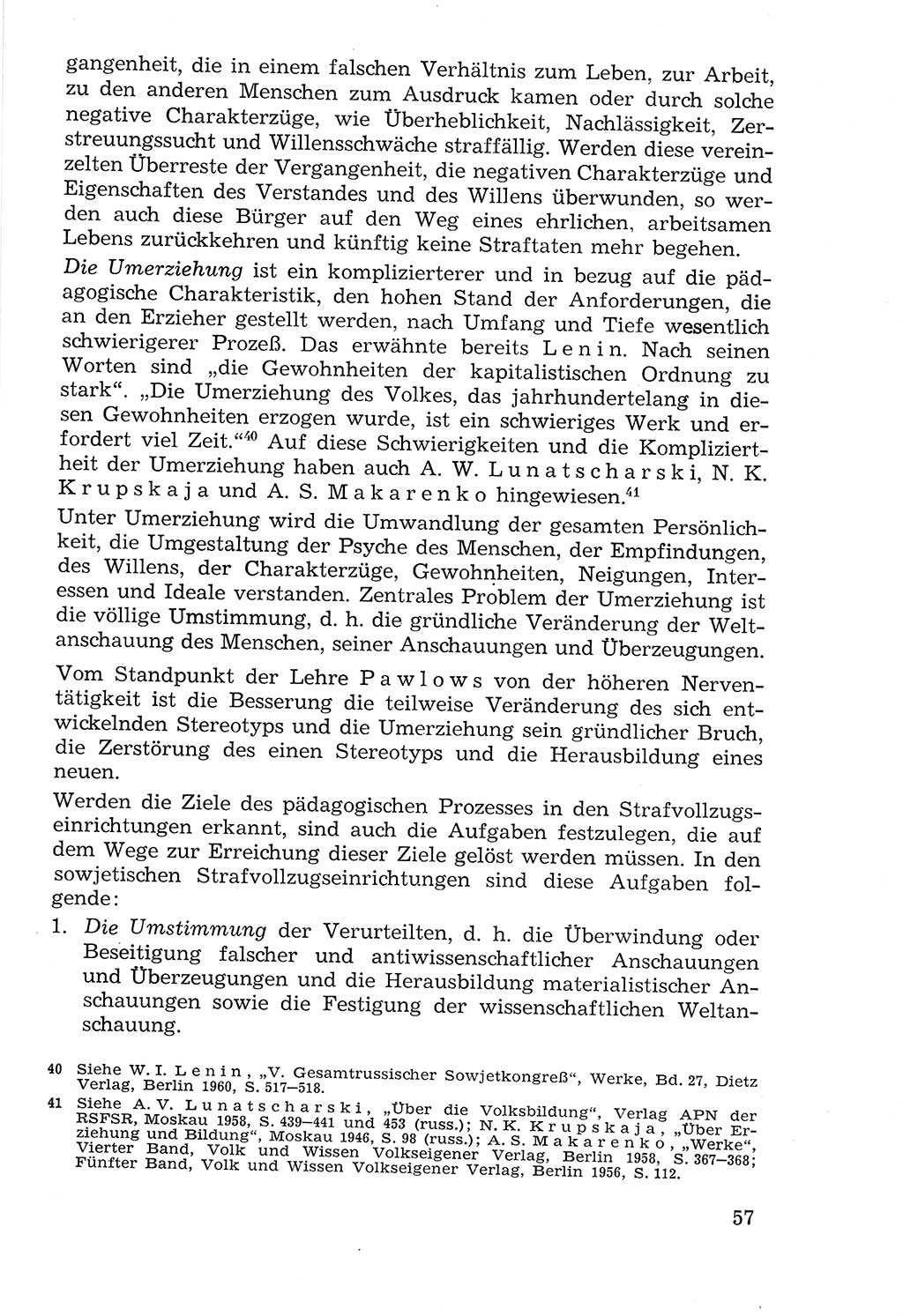 Lehrbuch der Strafvollzugspädagogik [Deutsche Demokratische Republik (DDR)] 1969, Seite 57 (Lb. SV-Pd. DDR 1969, S. 57)