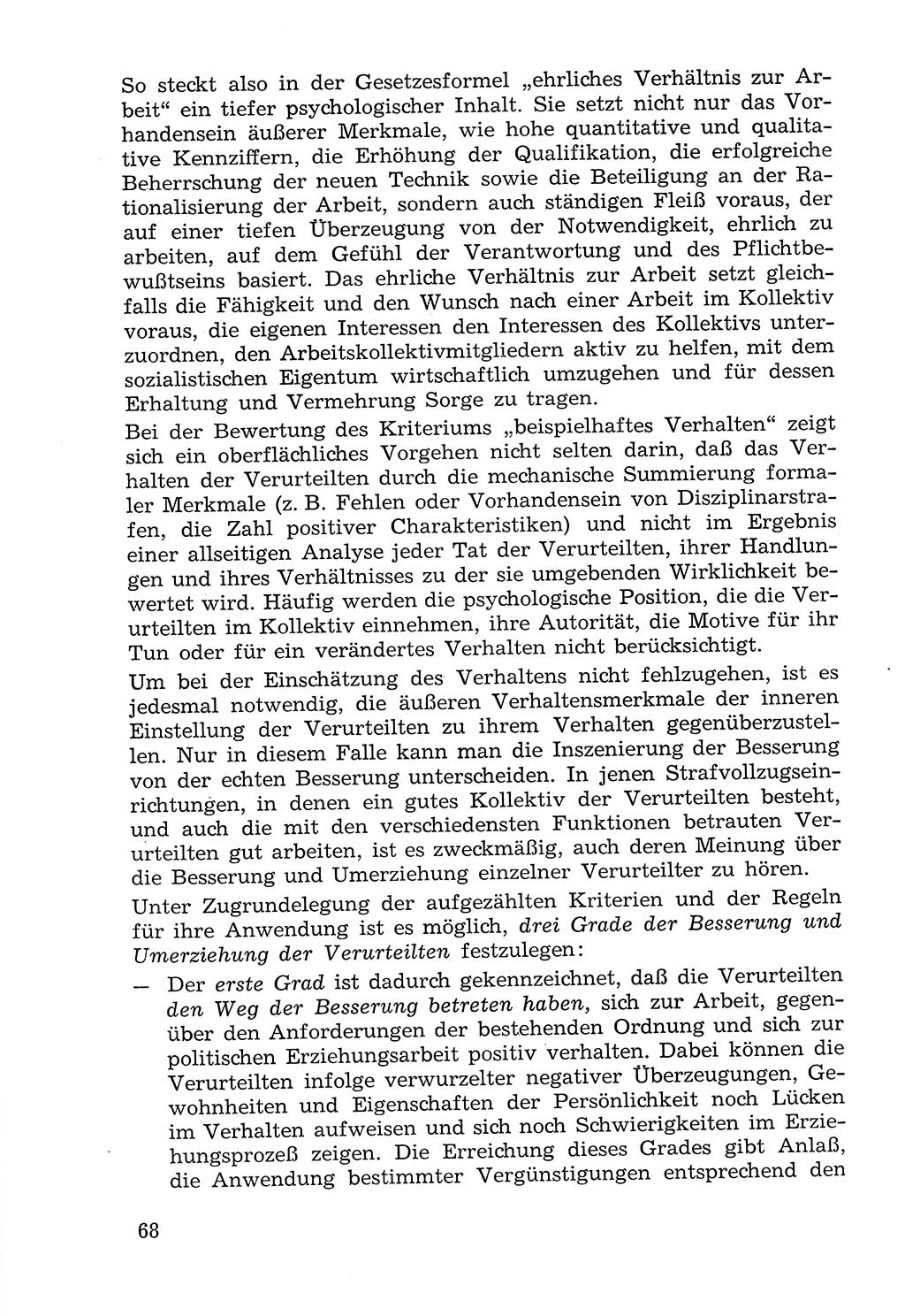Lehrbuch der Strafvollzugspädagogik [Deutsche Demokratische Republik (DDR)] 1969, Seite 68 (Lb. SV-Pd. DDR 1969, S. 68)