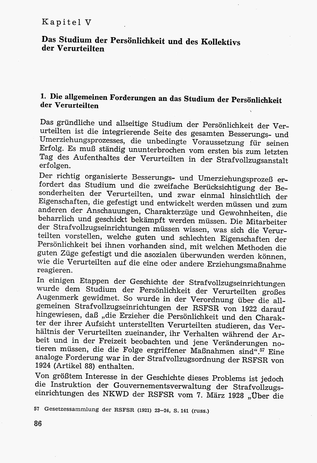 Lehrbuch der Strafvollzugspädagogik [Deutsche Demokratische Republik (DDR)] 1969, Seite 86 (Lb. SV-Pd. DDR 1969, S. 86)
