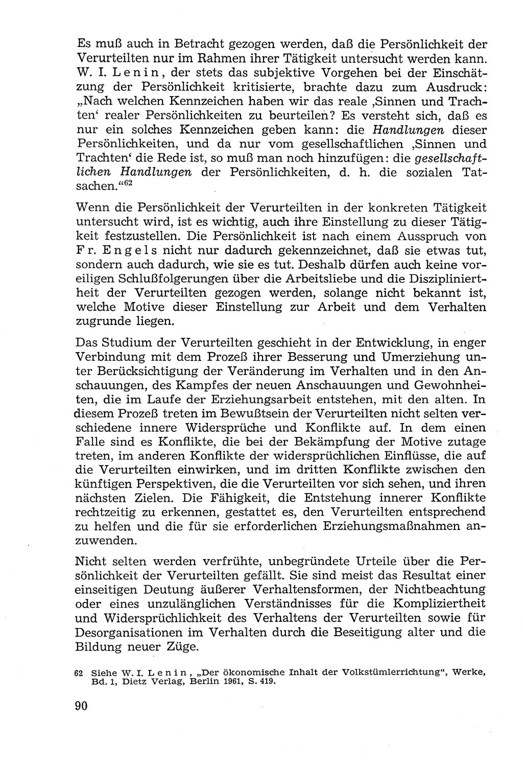 Lehrbuch der Strafvollzugspädagogik [Deutsche Demokratische Republik (DDR)] 1969, Seite 90 (Lb. SV-Pd. DDR 1969, S. 90)