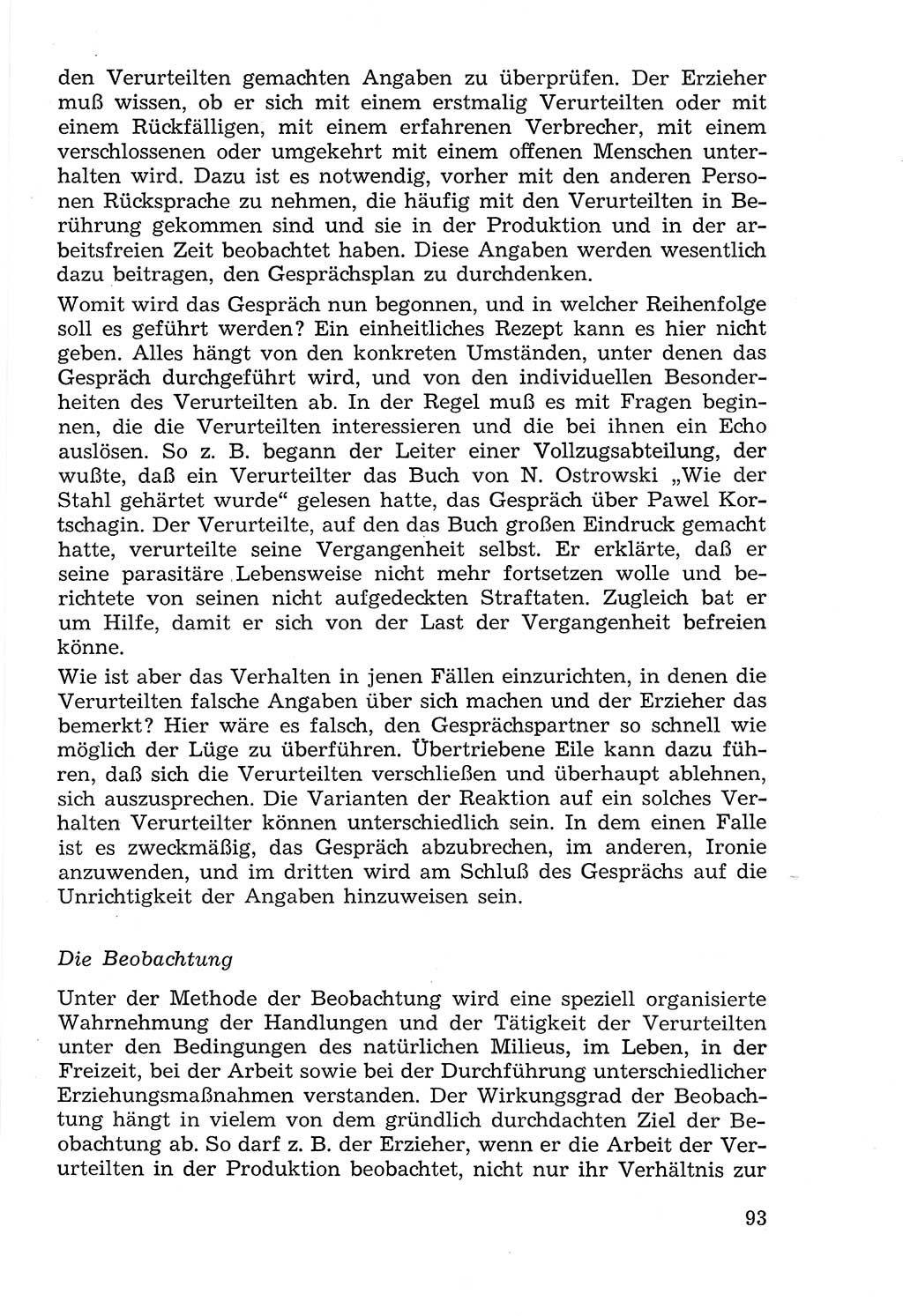 Lehrbuch der Strafvollzugspädagogik [Deutsche Demokratische Republik (DDR)] 1969, Seite 93 (Lb. SV-Pd. DDR 1969, S. 93)