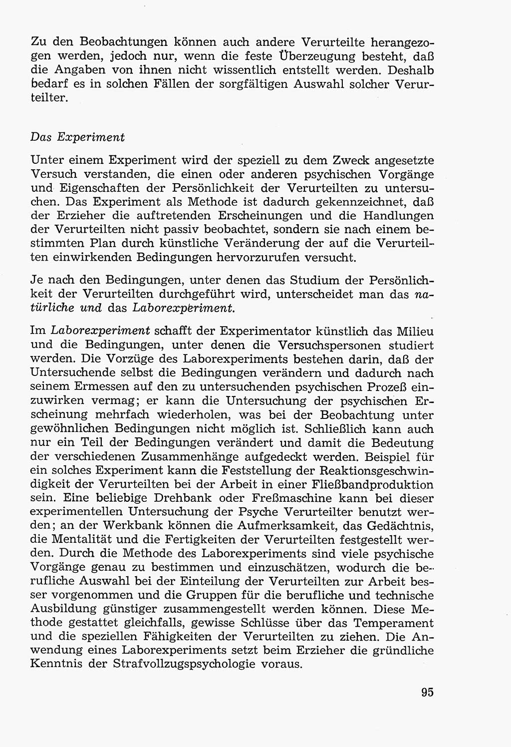 Lehrbuch der Strafvollzugspädagogik [Deutsche Demokratische Republik (DDR)] 1969, Seite 95 (Lb. SV-Pd. DDR 1969, S. 95)