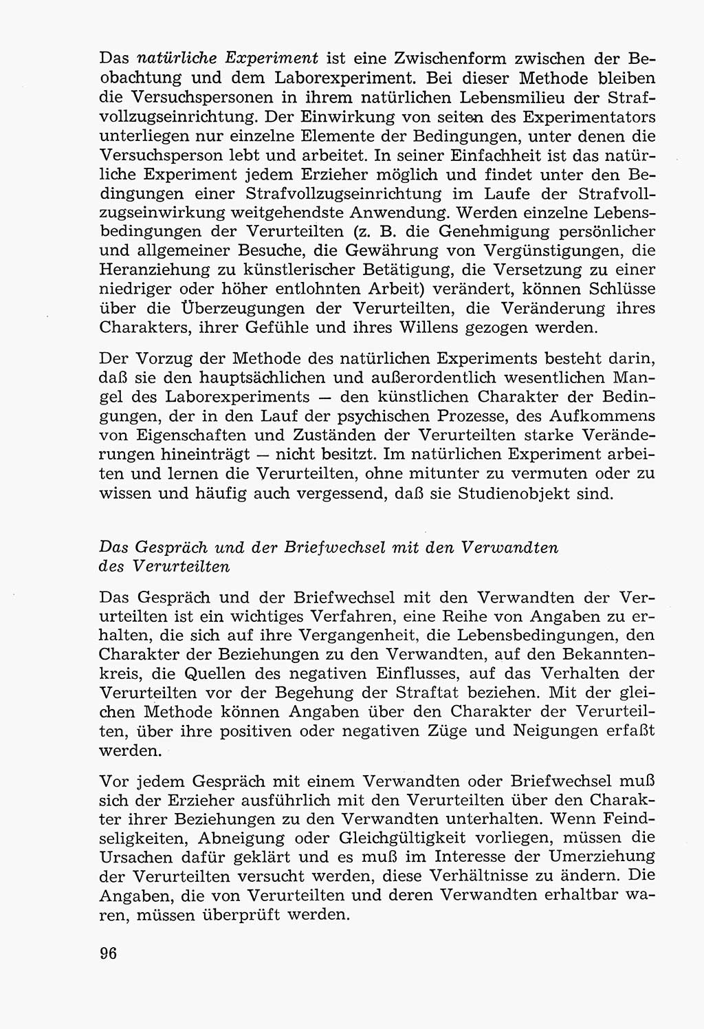 Lehrbuch der Strafvollzugspädagogik [Deutsche Demokratische Republik (DDR)] 1969, Seite 96 (Lb. SV-Pd. DDR 1969, S. 96)