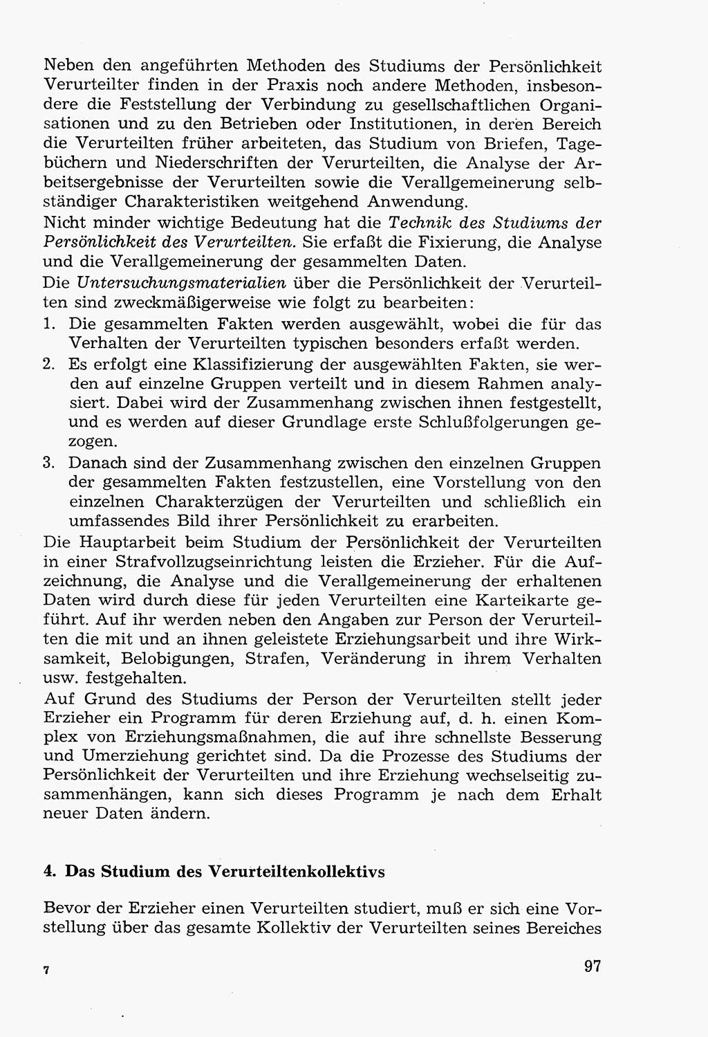 Lehrbuch der Strafvollzugspädagogik [Deutsche Demokratische Republik (DDR)] 1969, Seite 97 (Lb. SV-Pd. DDR 1969, S. 97)