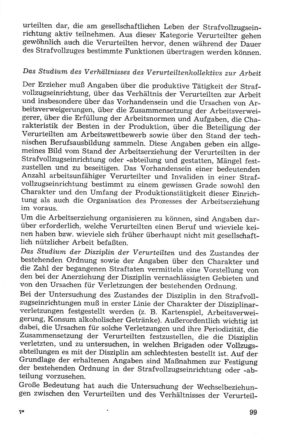 Lehrbuch der Strafvollzugspädagogik [Deutsche Demokratische Republik (DDR)] 1969, Seite 99 (Lb. SV-Pd. DDR 1969, S. 99)