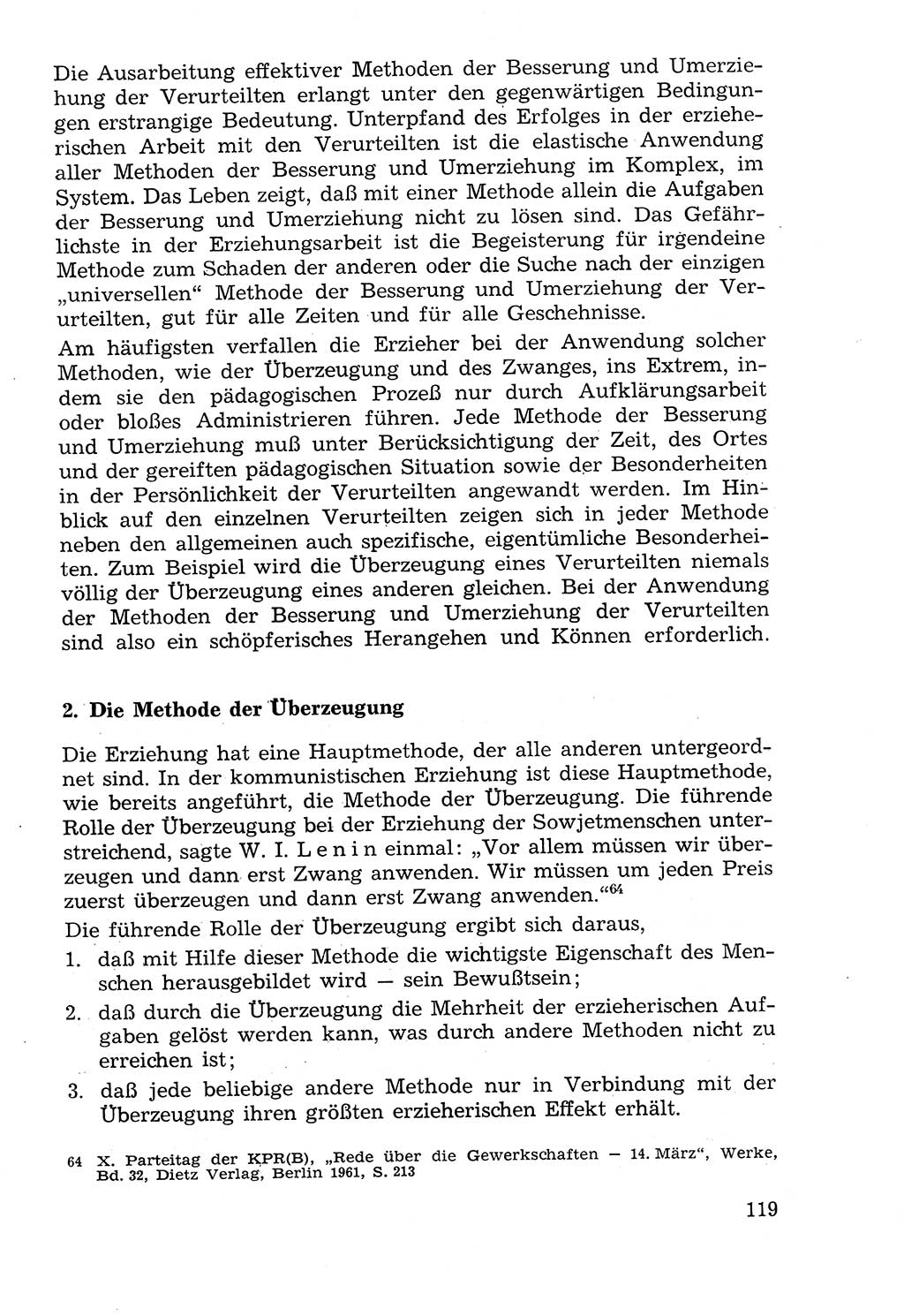 Lehrbuch der Strafvollzugspädagogik [Deutsche Demokratische Republik (DDR)] 1969, Seite 119 (Lb. SV-Pd. DDR 1969, S. 119)