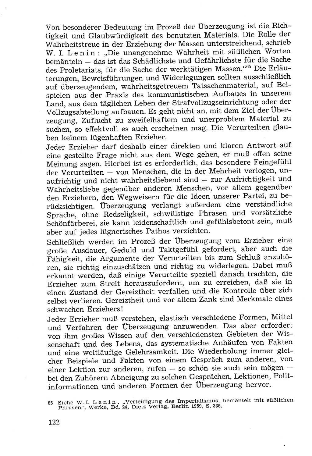 Lehrbuch der Strafvollzugspädagogik [Deutsche Demokratische Republik (DDR)] 1969, Seite 122 (Lb. SV-Pd. DDR 1969, S. 122)