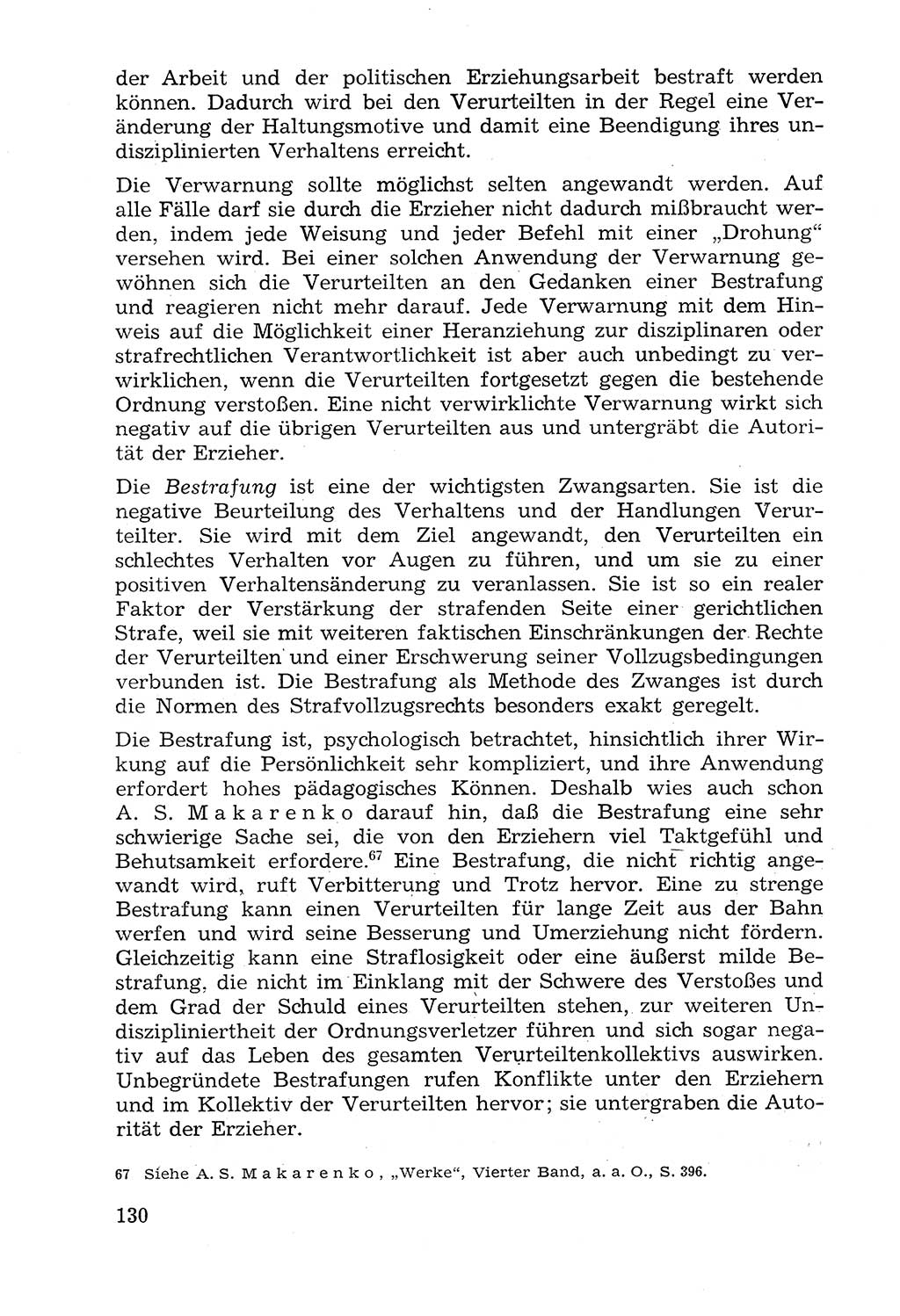 Lehrbuch der Strafvollzugspädagogik [Deutsche Demokratische Republik (DDR)] 1969, Seite 130 (Lb. SV-Pd. DDR 1969, S. 130)