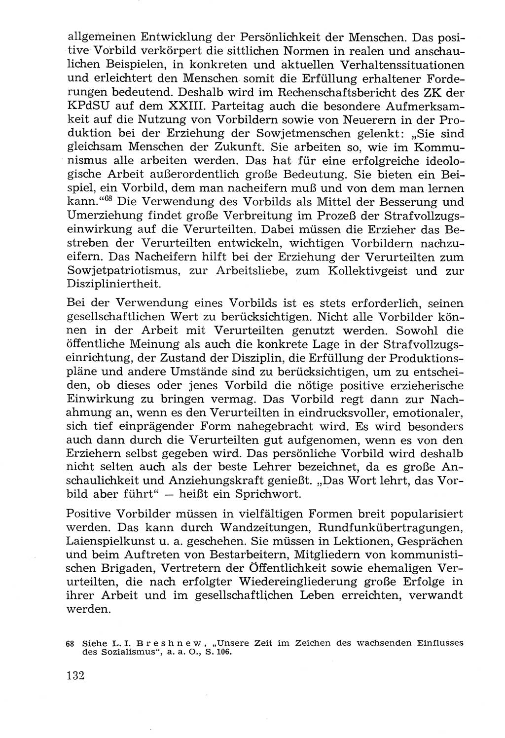 Lehrbuch der Strafvollzugspädagogik [Deutsche Demokratische Republik (DDR)] 1969, Seite 132 (Lb. SV-Pd. DDR 1969, S. 132)