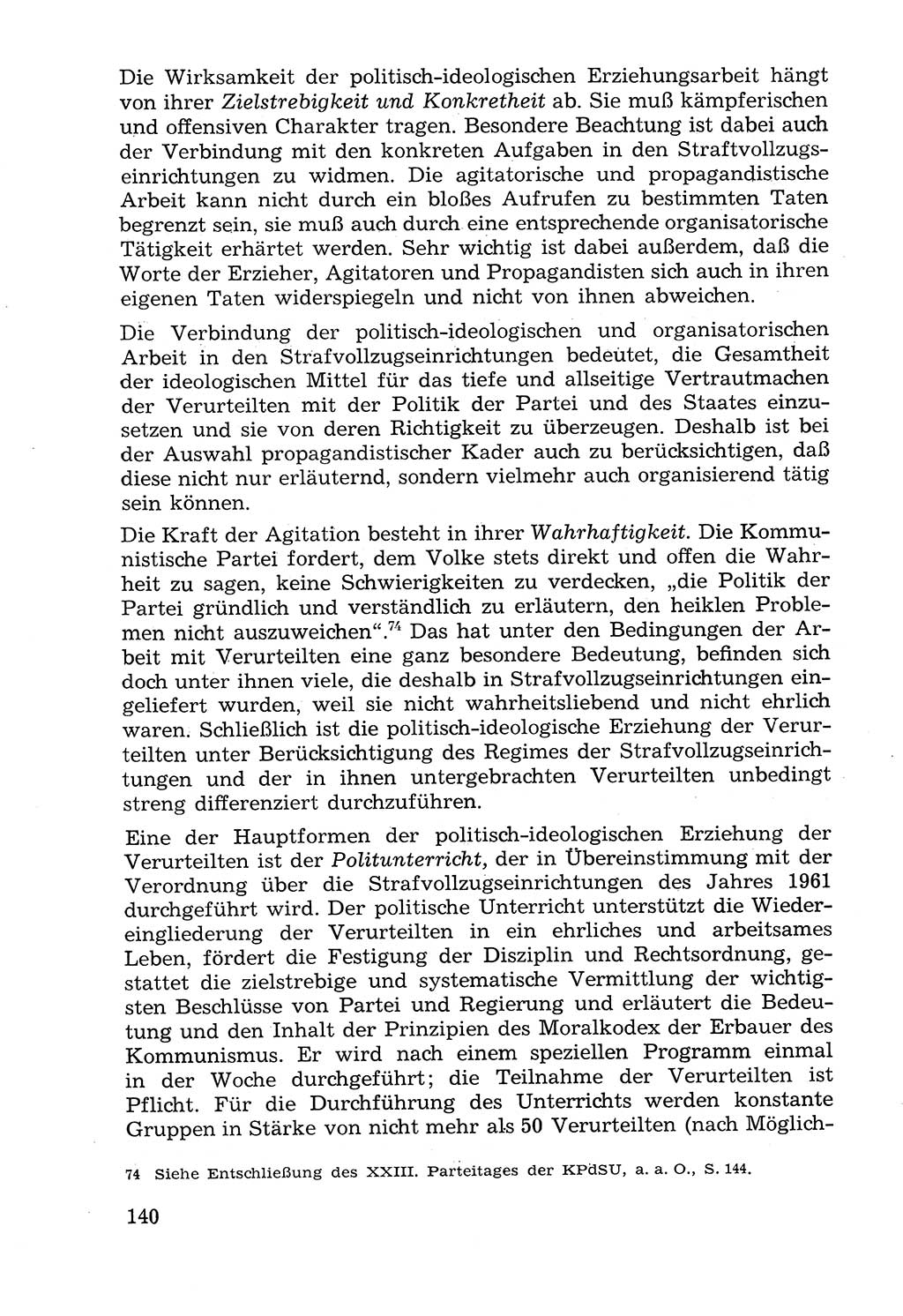 Lehrbuch der Strafvollzugspädagogik [Deutsche Demokratische Republik (DDR)] 1969, Seite 140 (Lb. SV-Pd. DDR 1969, S. 140)