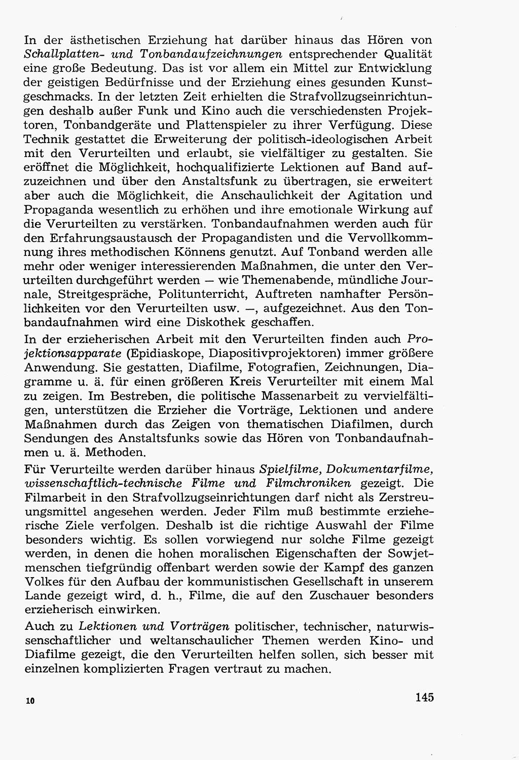 Lehrbuch der Strafvollzugspädagogik [Deutsche Demokratische Republik (DDR)] 1969, Seite 145 (Lb. SV-Pd. DDR 1969, S. 145)