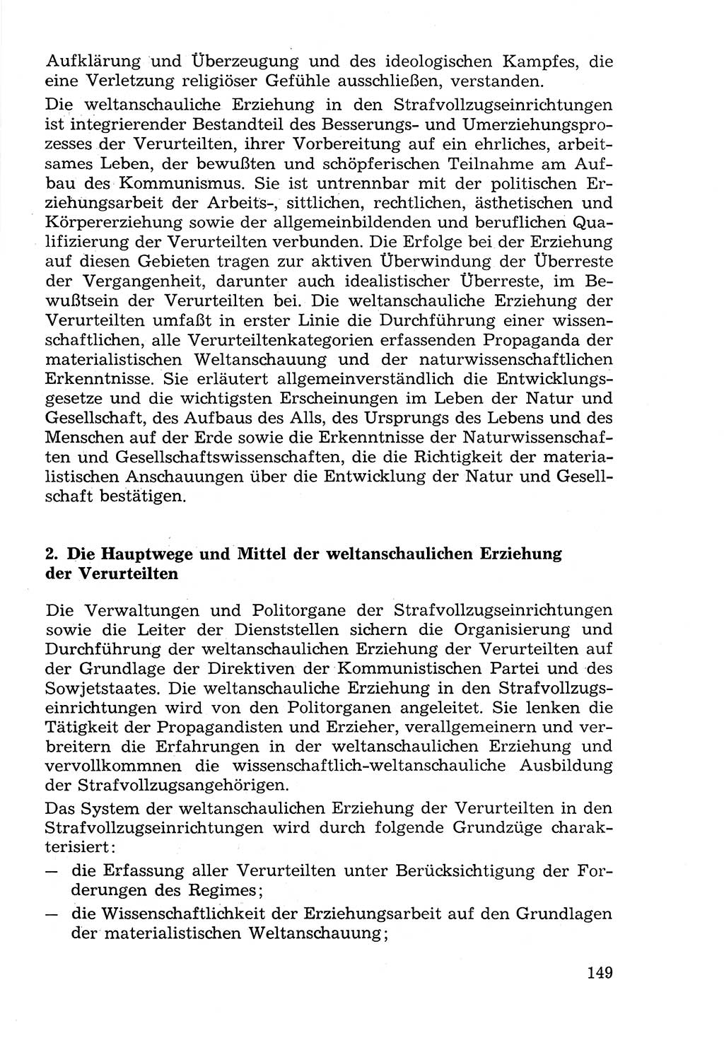 Lehrbuch der Strafvollzugspädagogik [Deutsche Demokratische Republik (DDR)] 1969, Seite 149 (Lb. SV-Pd. DDR 1969, S. 149)