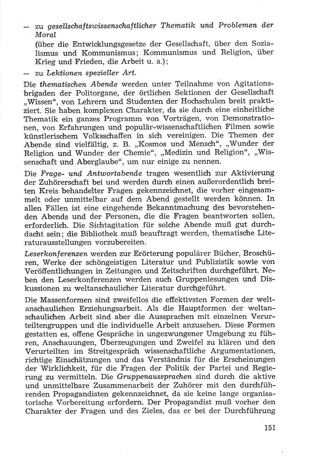 Lehrbuch der Strafvollzugspädagogik [Deutsche Demokratische Republik (DDR)] 1969, Seite 151 (Lb. SV-Pd. DDR 1969, S. 151)