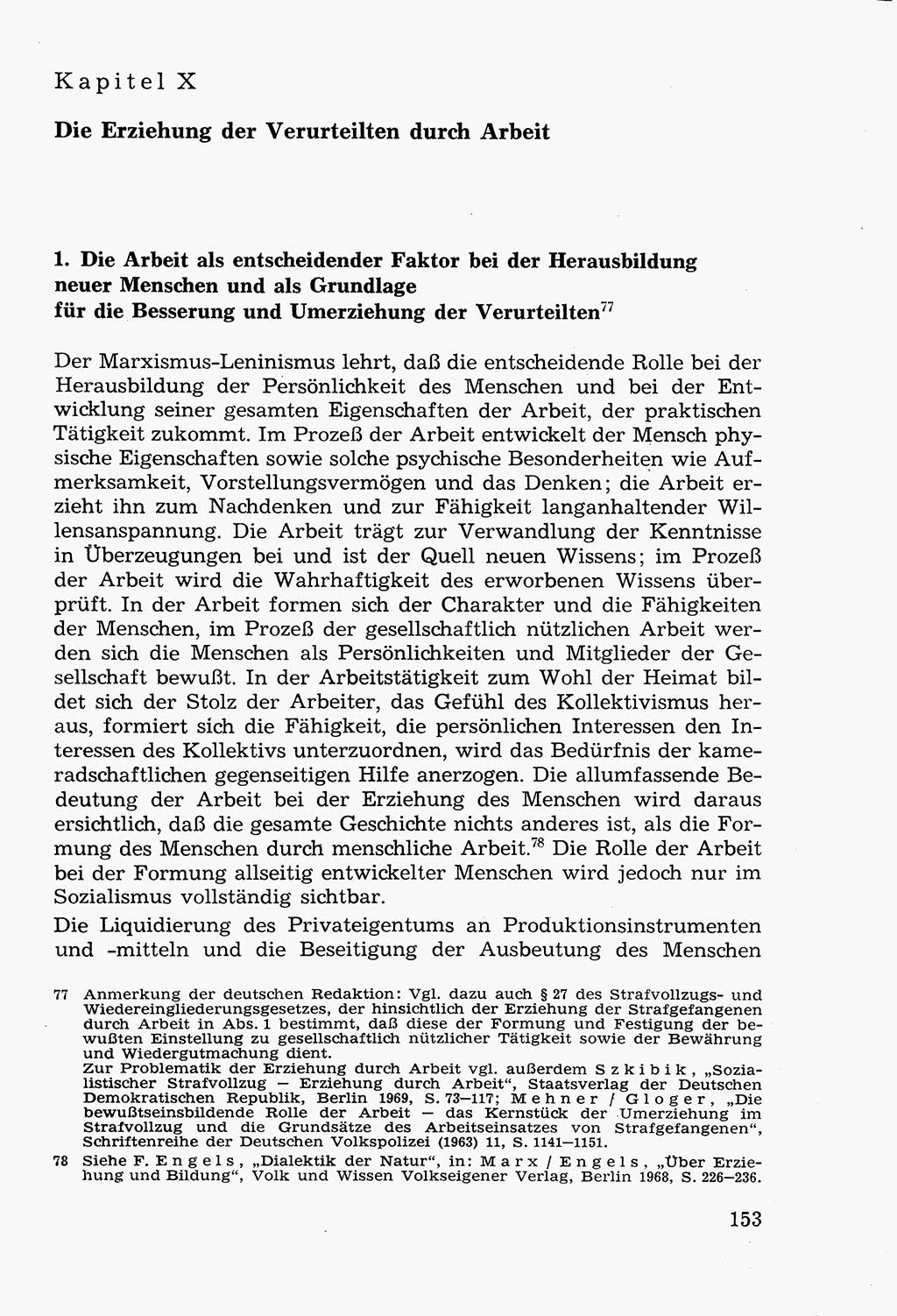 Lehrbuch der Strafvollzugspädagogik [Deutsche Demokratische Republik (DDR)] 1969, Seite 153 (Lb. SV-Pd. DDR 1969, S. 153)