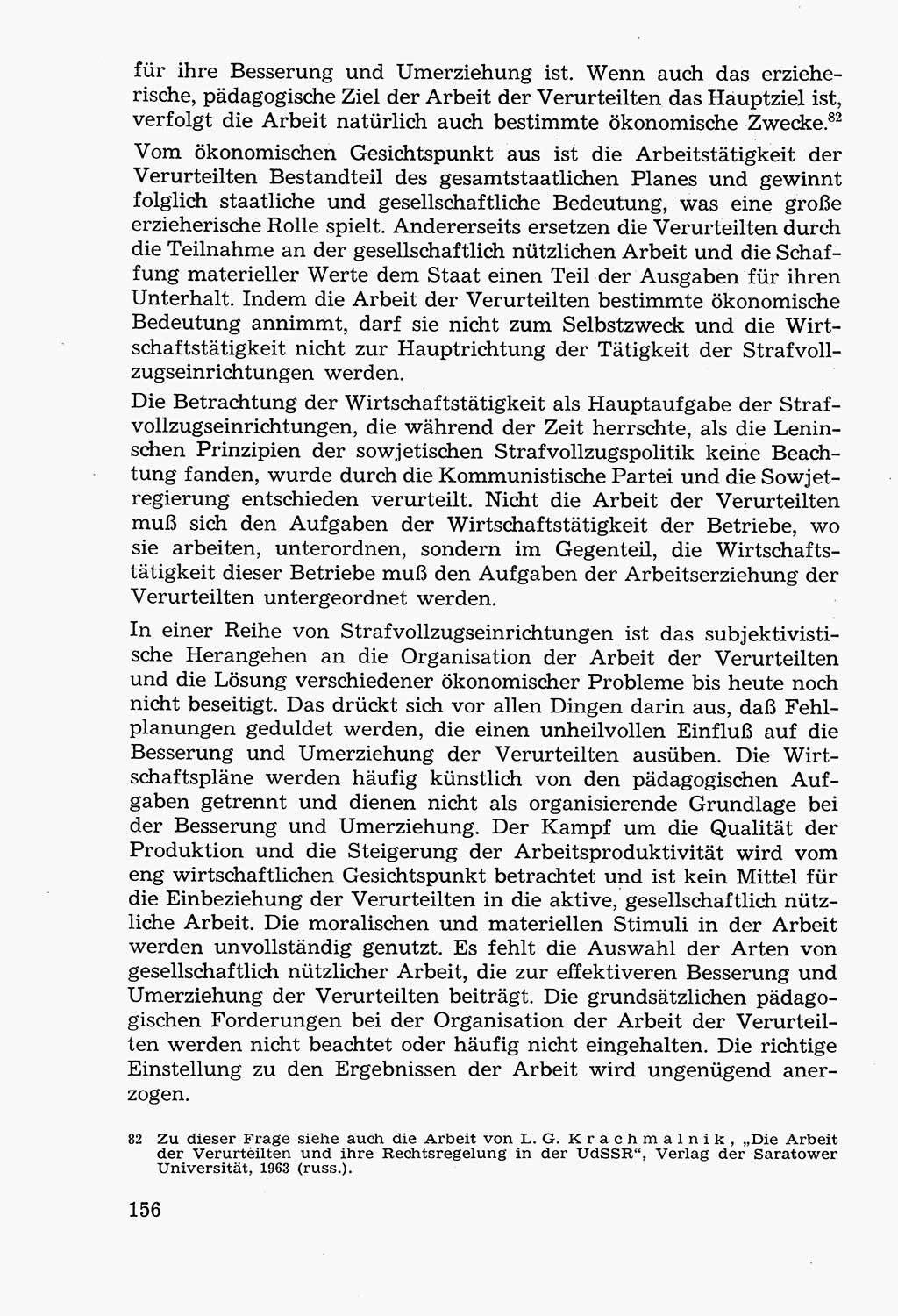 Lehrbuch der Strafvollzugspädagogik [Deutsche Demokratische Republik (DDR)] 1969, Seite 156 (Lb. SV-Pd. DDR 1969, S. 156)