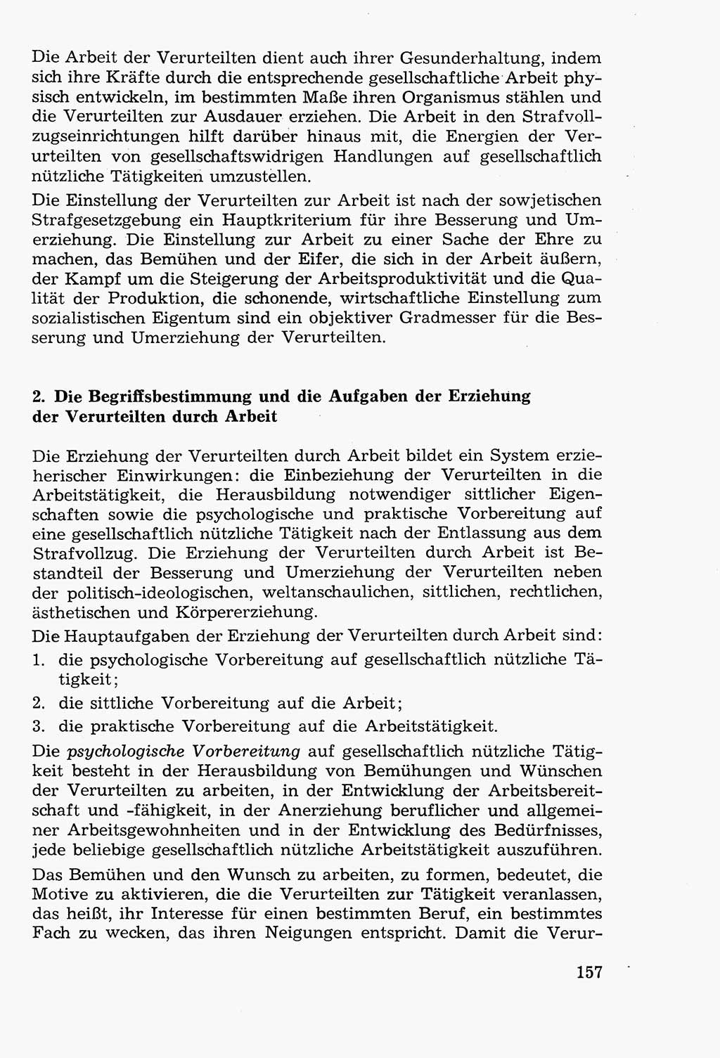 Lehrbuch der Strafvollzugspädagogik [Deutsche Demokratische Republik (DDR)] 1969, Seite 157 (Lb. SV-Pd. DDR 1969, S. 157)