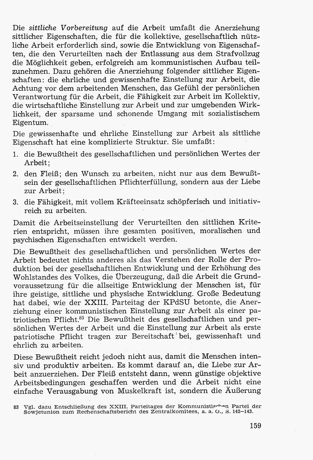 Lehrbuch der Strafvollzugspädagogik [Deutsche Demokratische Republik (DDR)] 1969, Seite 159 (Lb. SV-Pd. DDR 1969, S. 159)