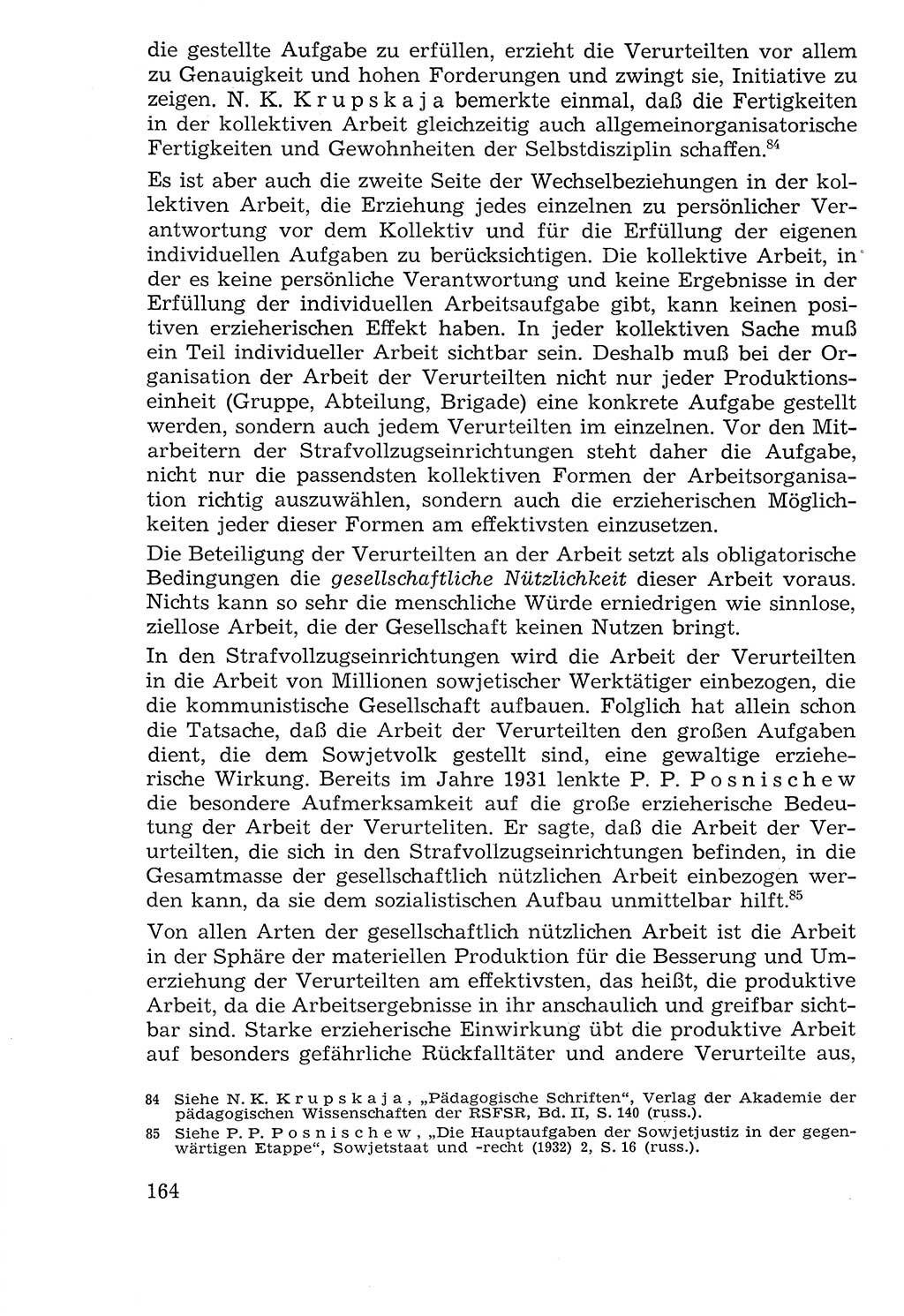 Lehrbuch der Strafvollzugspädagogik [Deutsche Demokratische Republik (DDR)] 1969, Seite 164 (Lb. SV-Pd. DDR 1969, S. 164)
