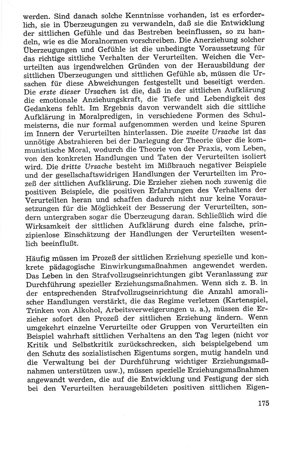 Lehrbuch der Strafvollzugspädagogik [Deutsche Demokratische Republik (DDR)] 1969, Seite 175 (Lb. SV-Pd. DDR 1969, S. 175)