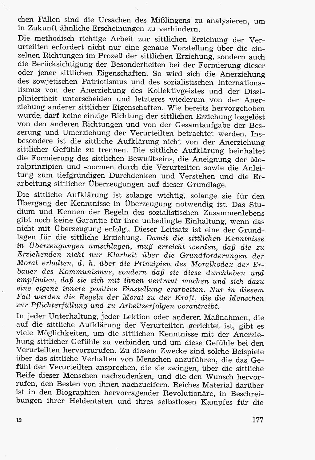 Lehrbuch der Strafvollzugspädagogik [Deutsche Demokratische Republik (DDR)] 1969, Seite 177 (Lb. SV-Pd. DDR 1969, S. 177)